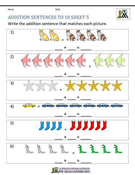 addition worksheets for kindergarten 1-20|free printable addition worksheets for kindergarten.